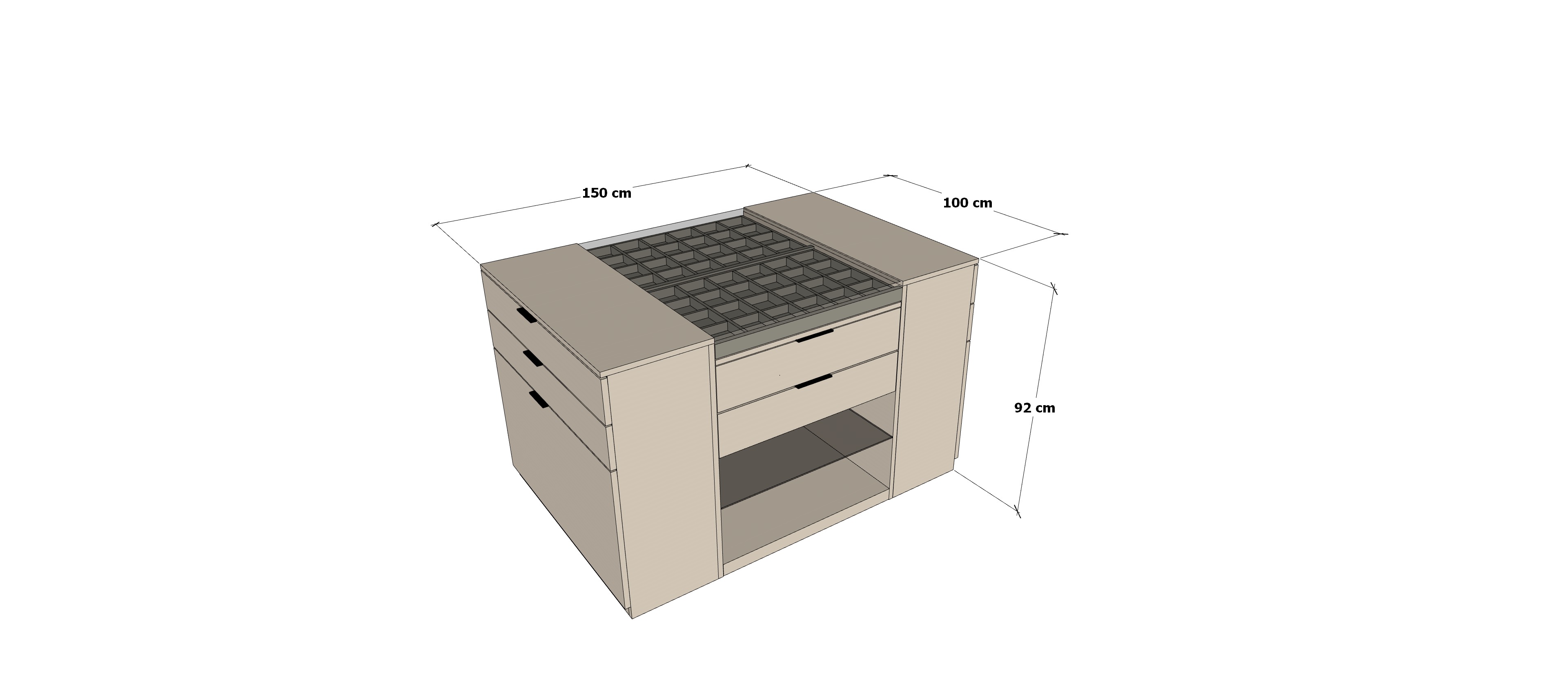 Serena Line Elegance Island - Pure  Low-poly 3D model_2