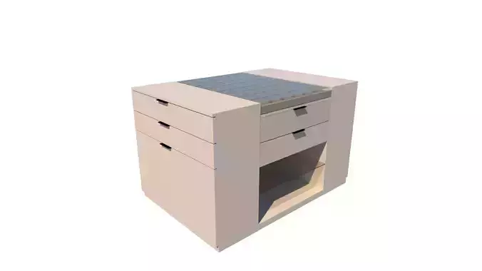 Serena Line Elegance Island - Pure  Low-poly 3D model