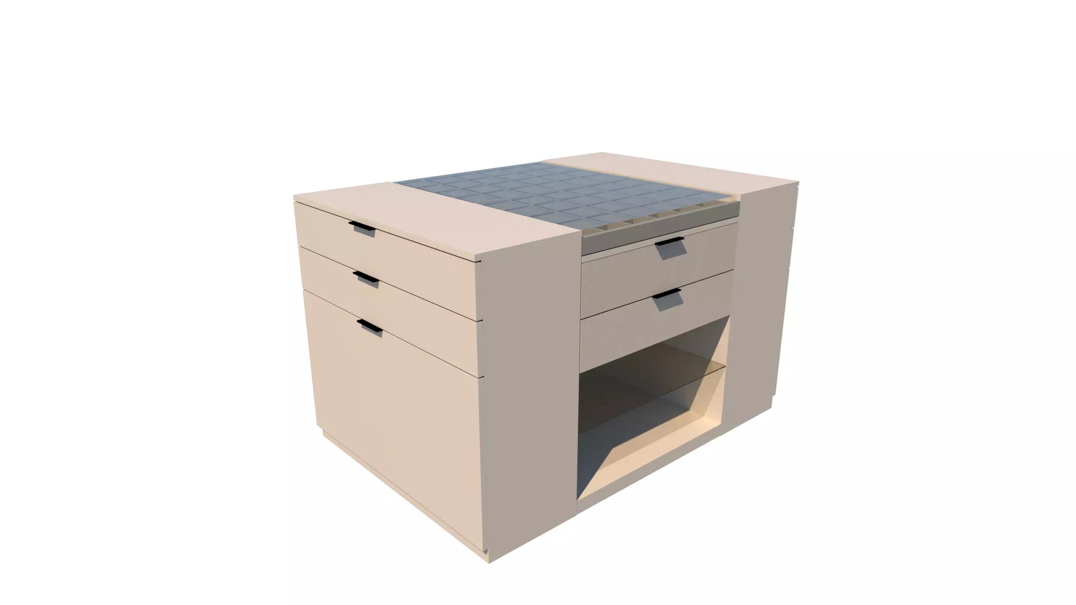 Serena Line Elegance Island - Pure  Low-poly 3D model_0