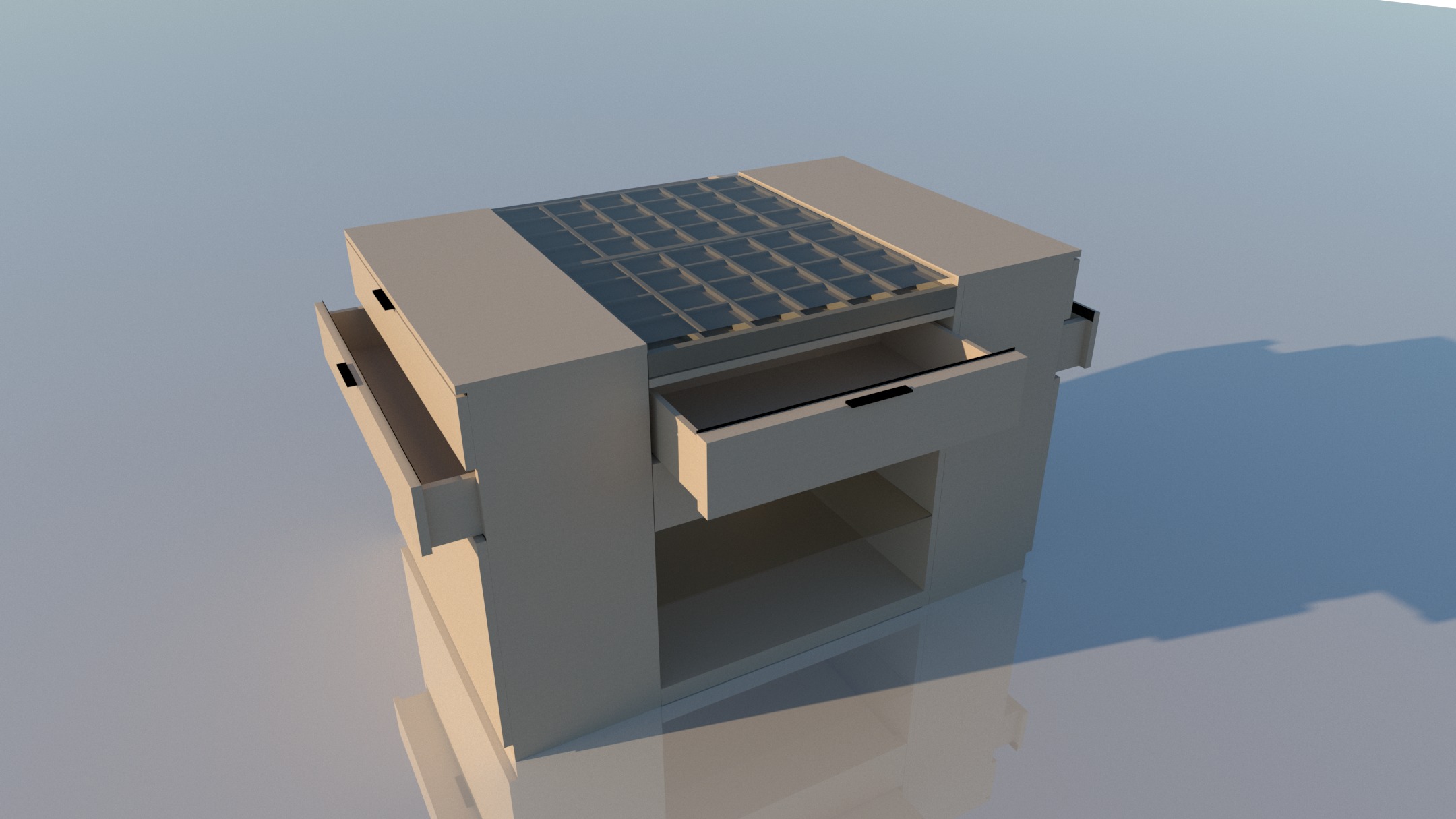 Serena Line Elegance Island - Pure  Low-poly 3D model_1