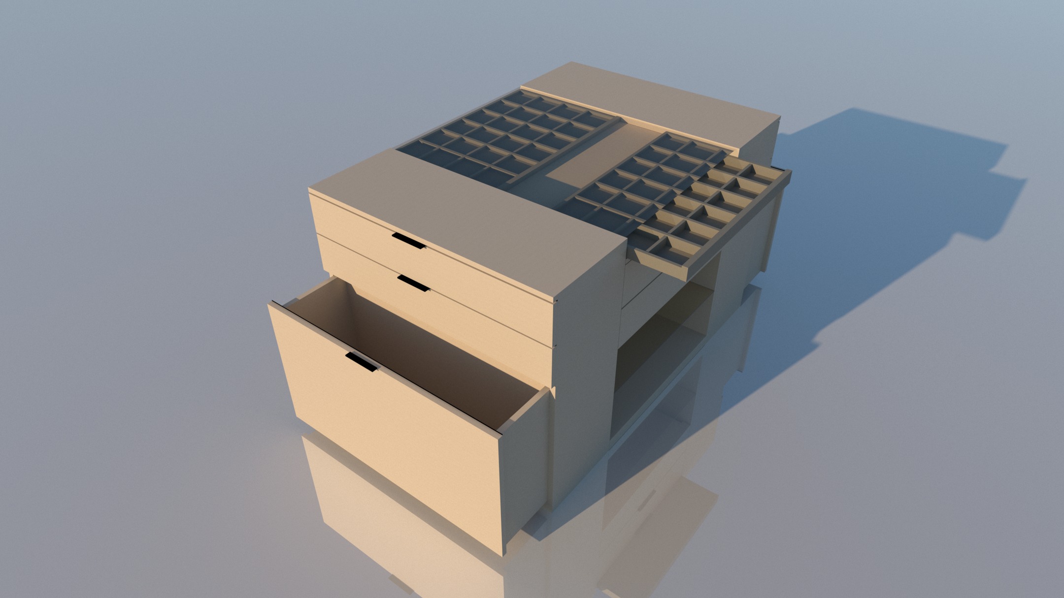 Serena Line Elegance Island - Pure  Low-poly 3D model_3