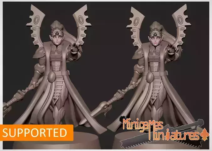 Space elf priest anime figurine