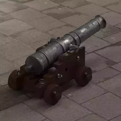 French Naval Cannon 3D print model