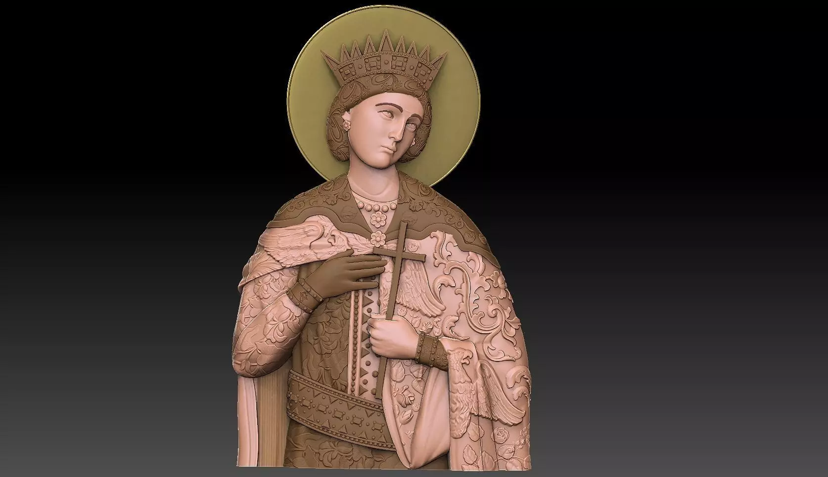 saint Katherine of alexandria 3D print model