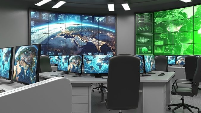 monitoring Center Command Center model 3D model | CGTrader