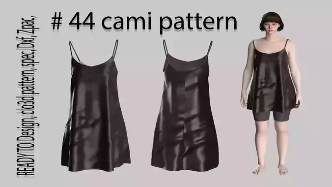 44 cami pattern for women 3D print model