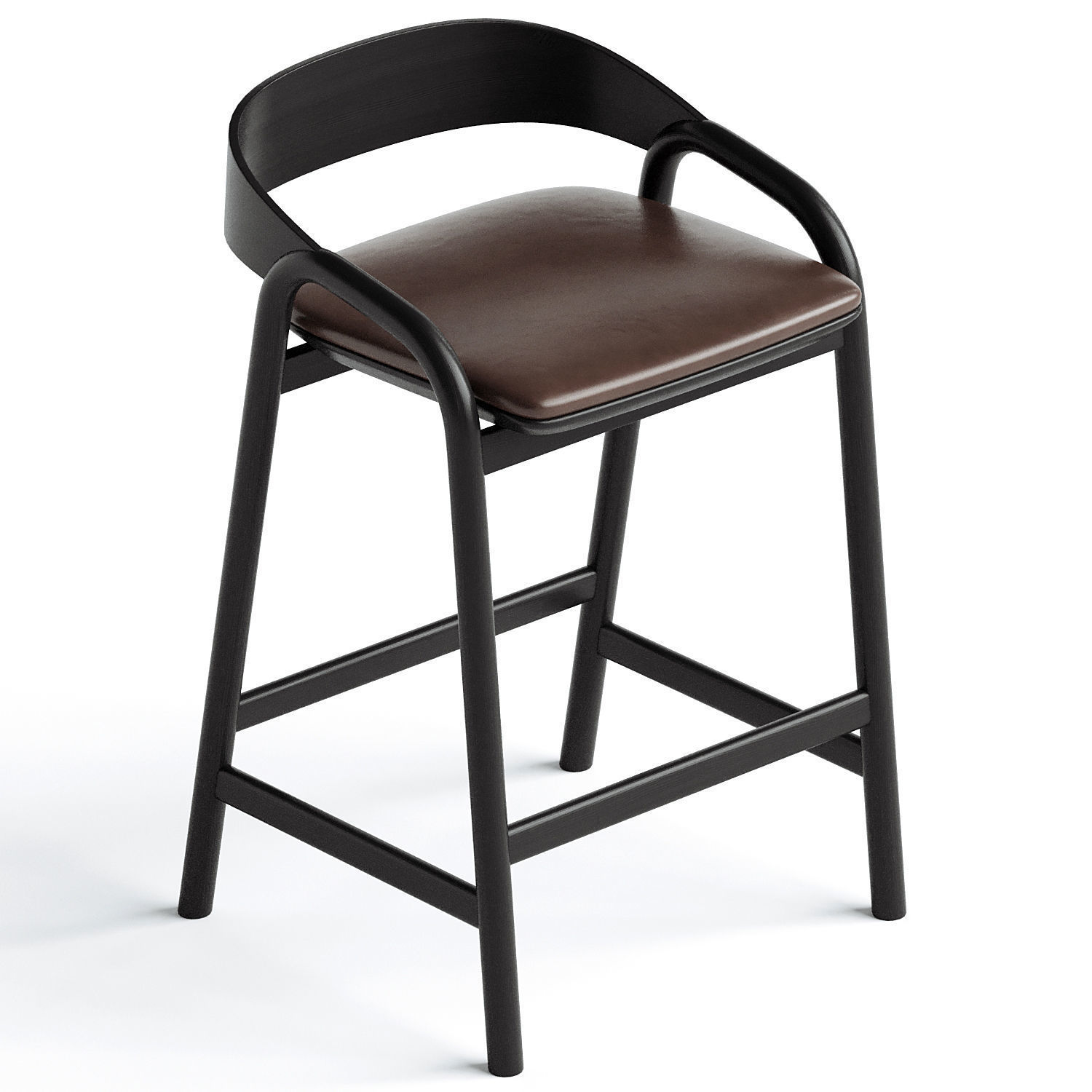 Inlay Counter Stool 3D model_1