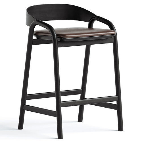 Inlay Counter Stool 3D model