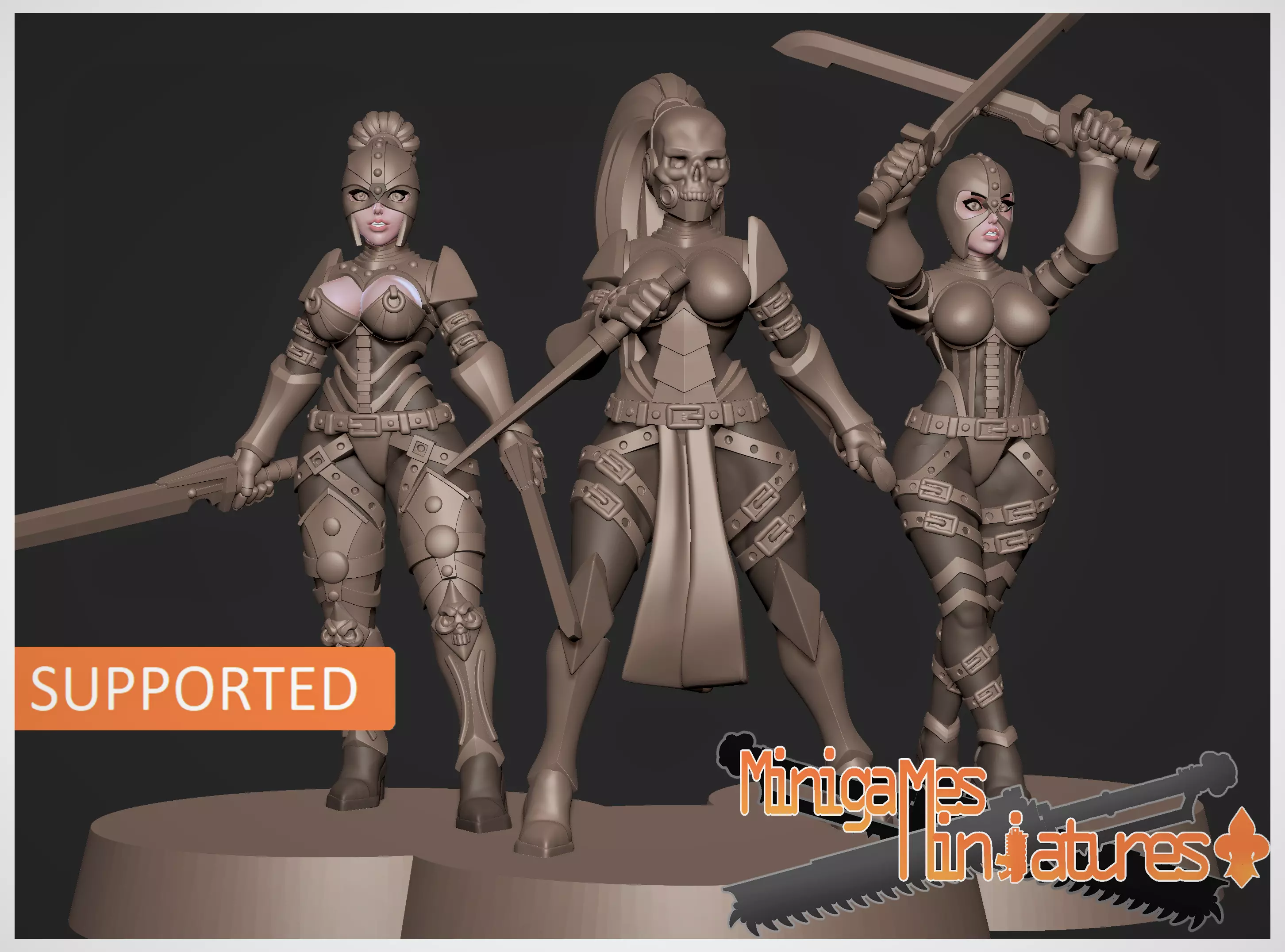 Assasins anime figurines 3D print model