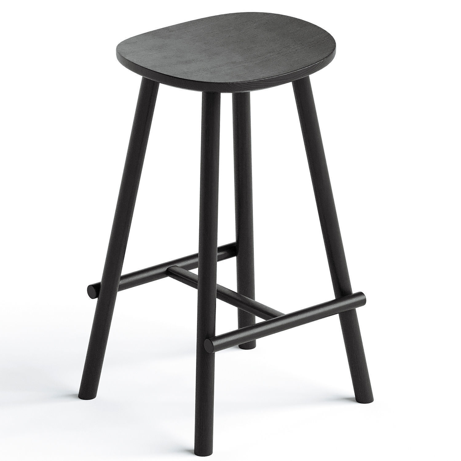 Figura Counter Stool 3D model_1