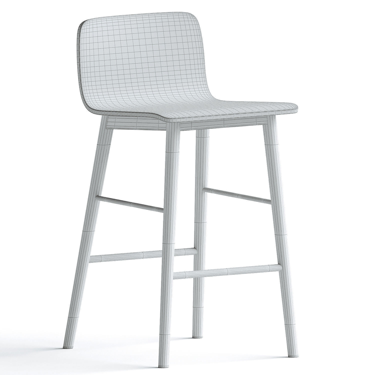 Tami Counter Stool 3D model_2