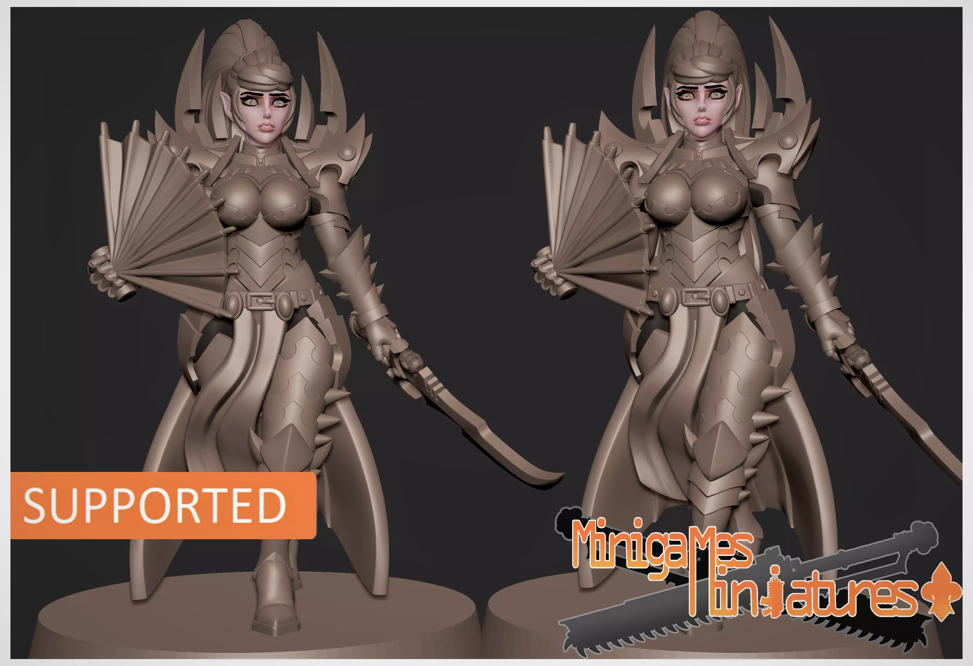 Archon anime figurine 3D print model