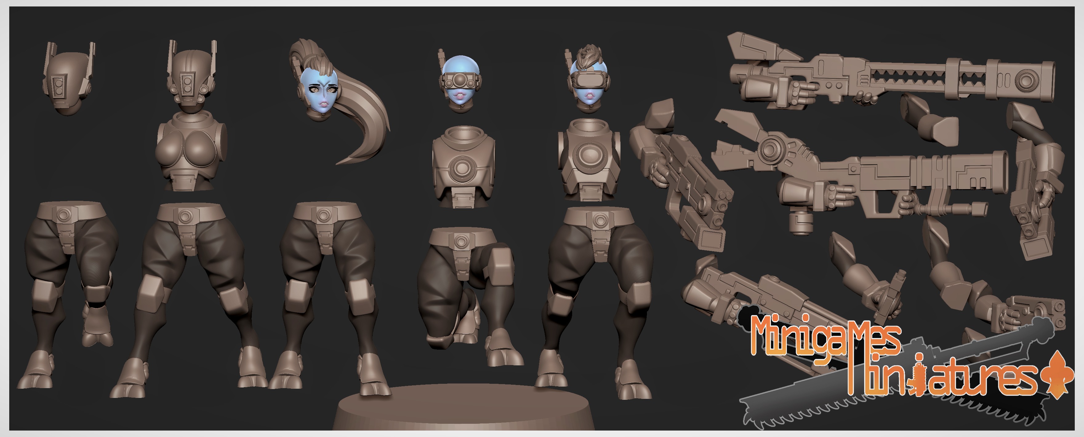 Greater good pathfinders anime figurines 3D print model_1