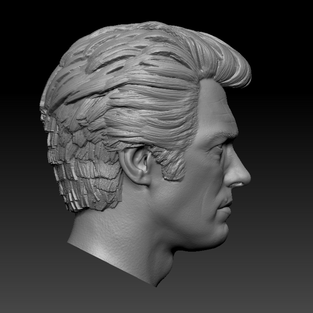 CLINT EASTWOOD HEAD SCULPTURE 3D PRINT MODEL 3D print model_2