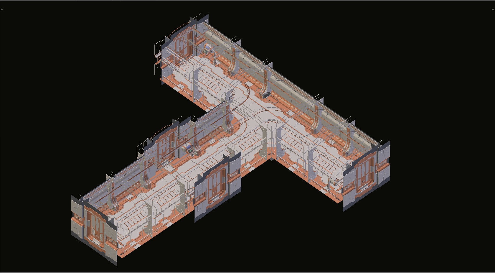 Polyguardian Cruiser Corridor 3D model_9