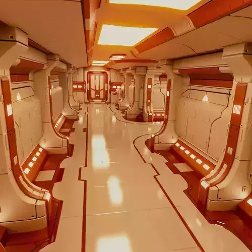 Polyguardian Cruiser Corridor 3D model
