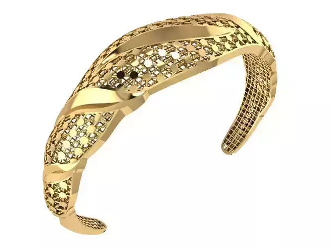 elegant bracelet model 3D print model 3D print model