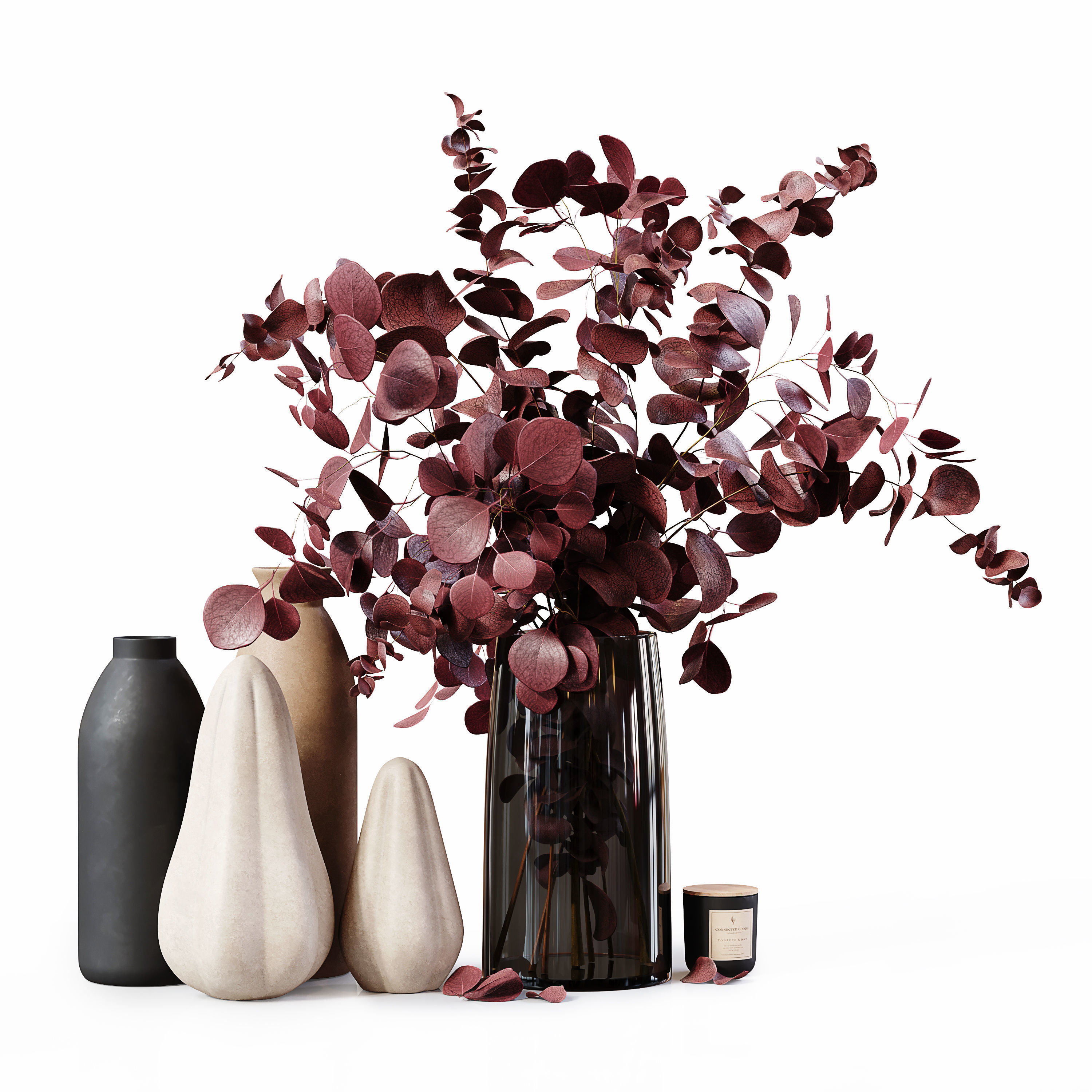 Decorative Set 221 Low-poly 3D model_1