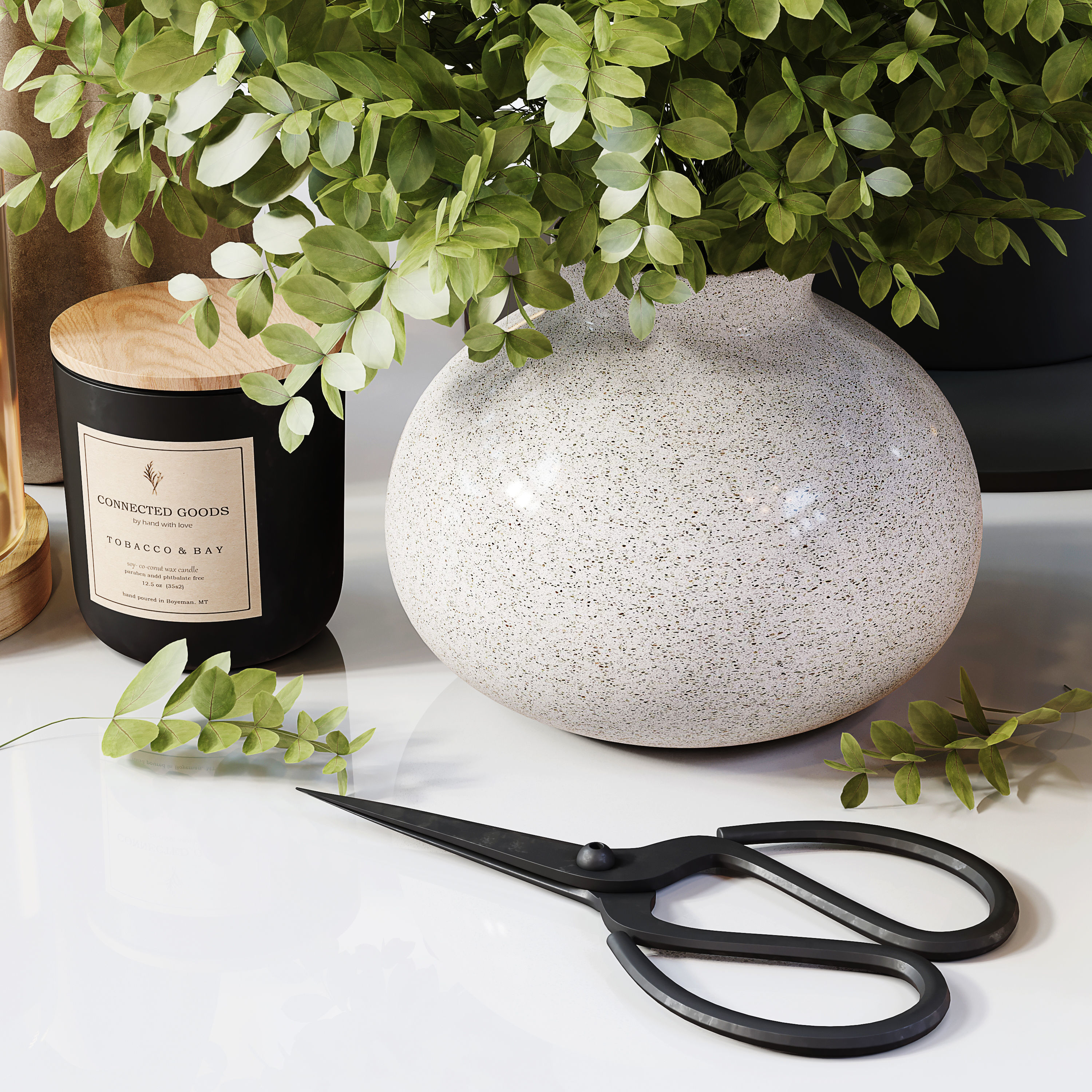 Decorative Set 221 Low-poly 3D model_3