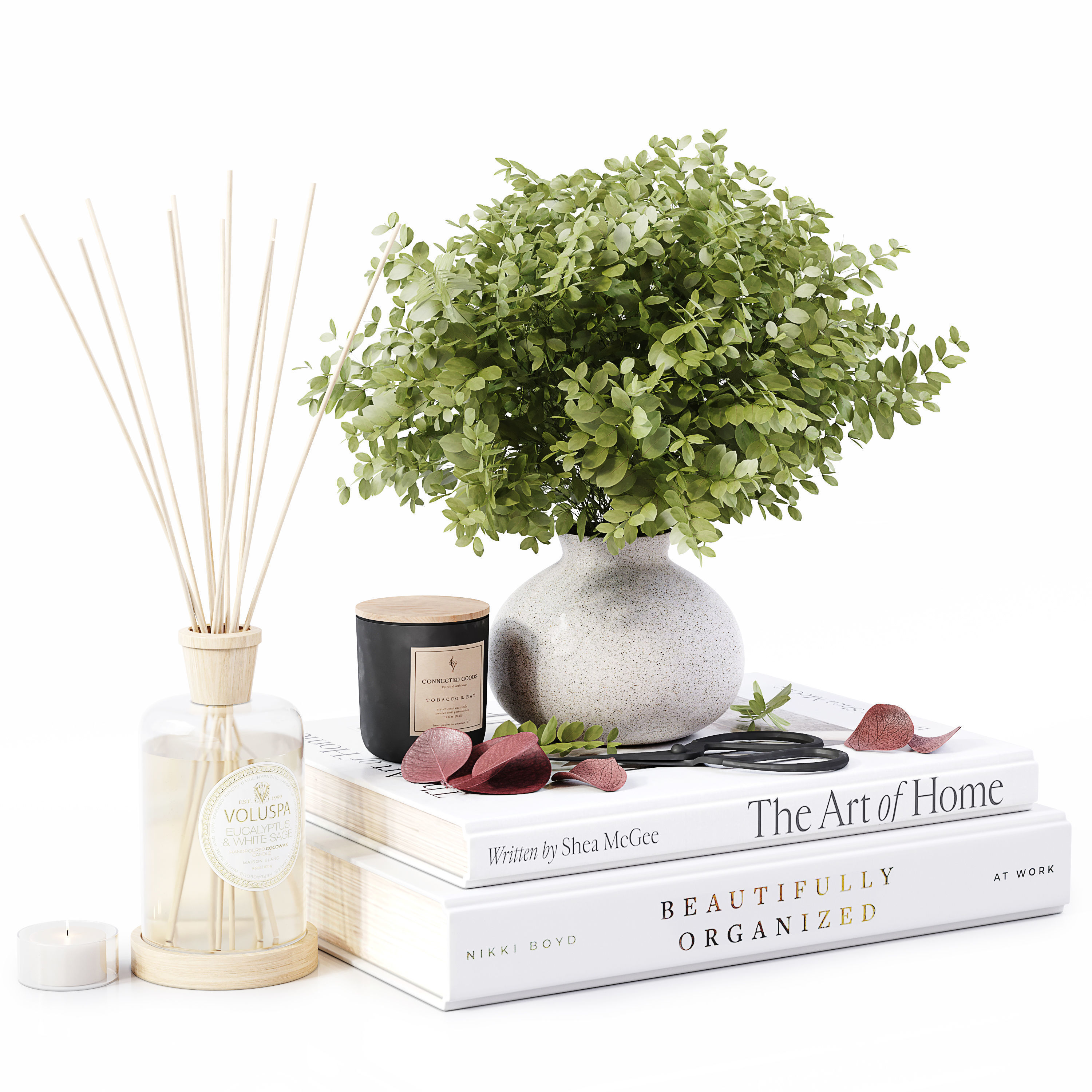 Decorative Set 221 Low-poly 3D model_4