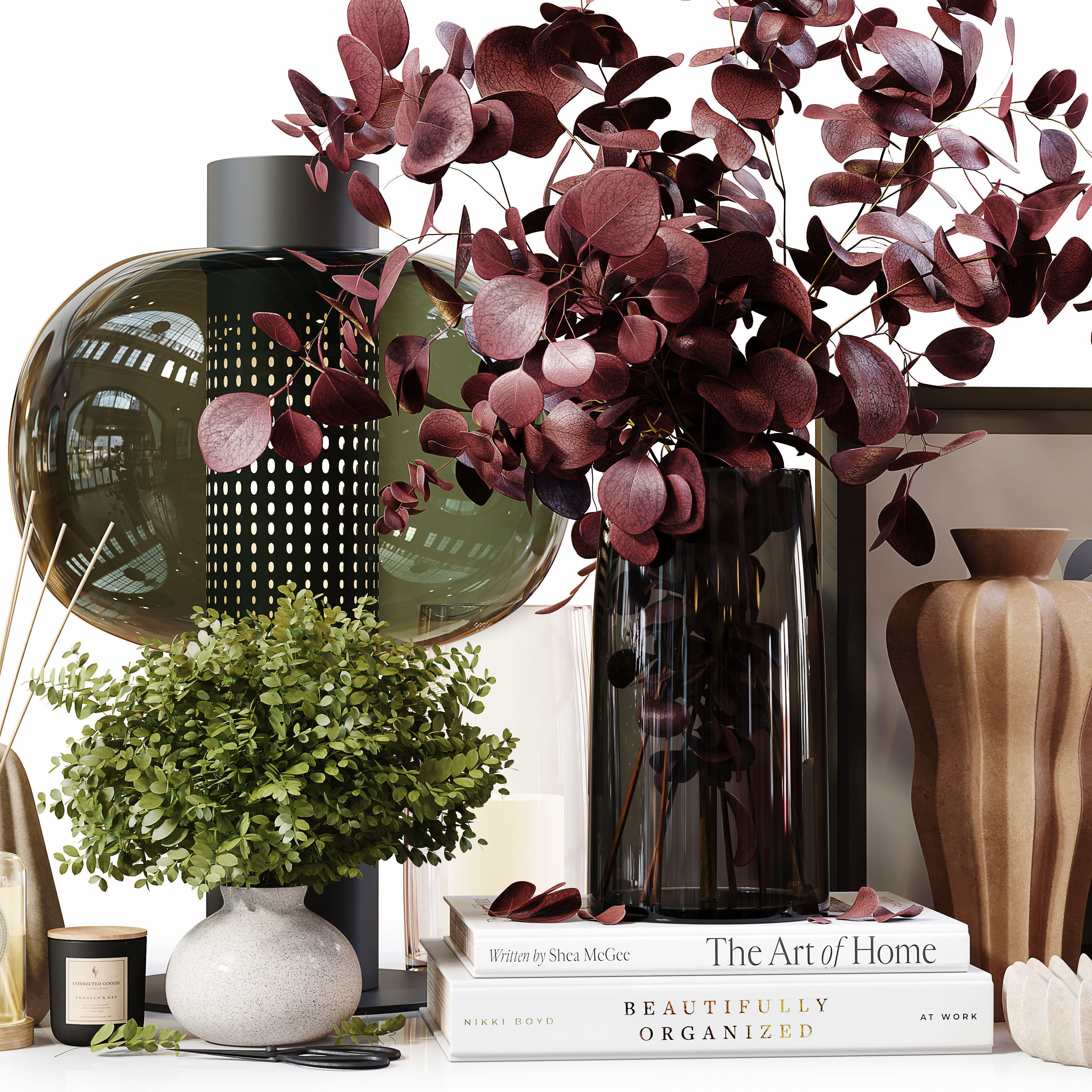 Decorative Set 221 Low-poly 3D model_5