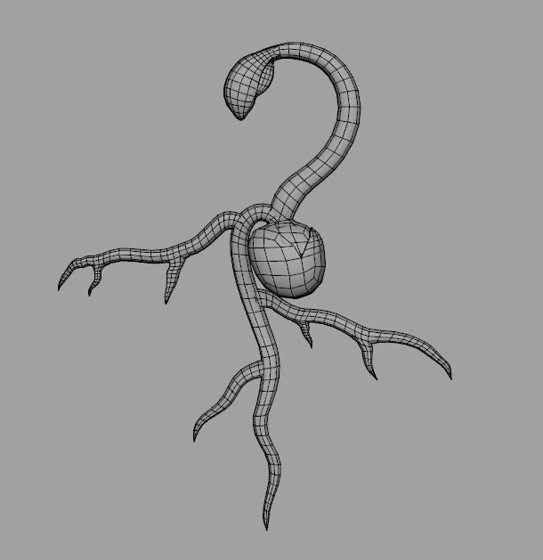 Seed Germination Low-poly 3D model_3