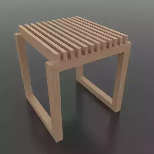 Wood Stool