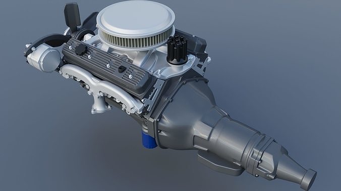 Chevrolet 350 Small Block V8 3D print model 4