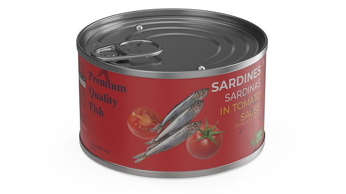 Canned Sardines in Tomato Souse 3D model 5
