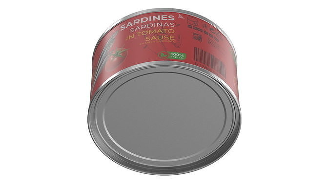 Canned Sardines in Tomato Souse 3D model 7