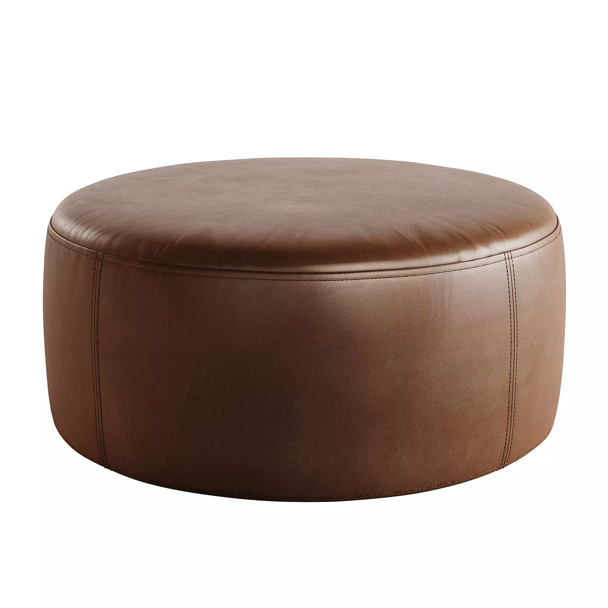 Hanna Leather Ottoman 3D model