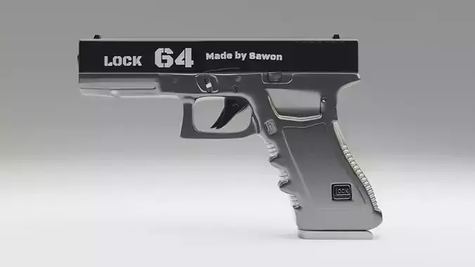 LOCK G64 Semi-Automatic Pistol 3D model