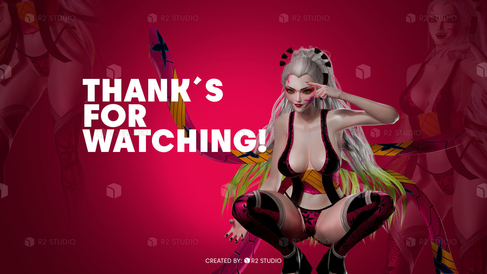 Daki - UE5 - Blender 3D Model Low-poly 3D model_22
