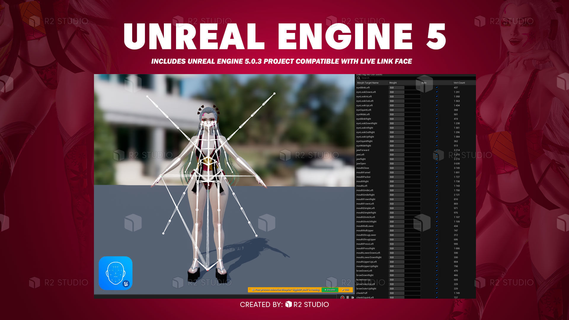Daki - UE5 - Blender 3D Model Low-poly 3D model_16