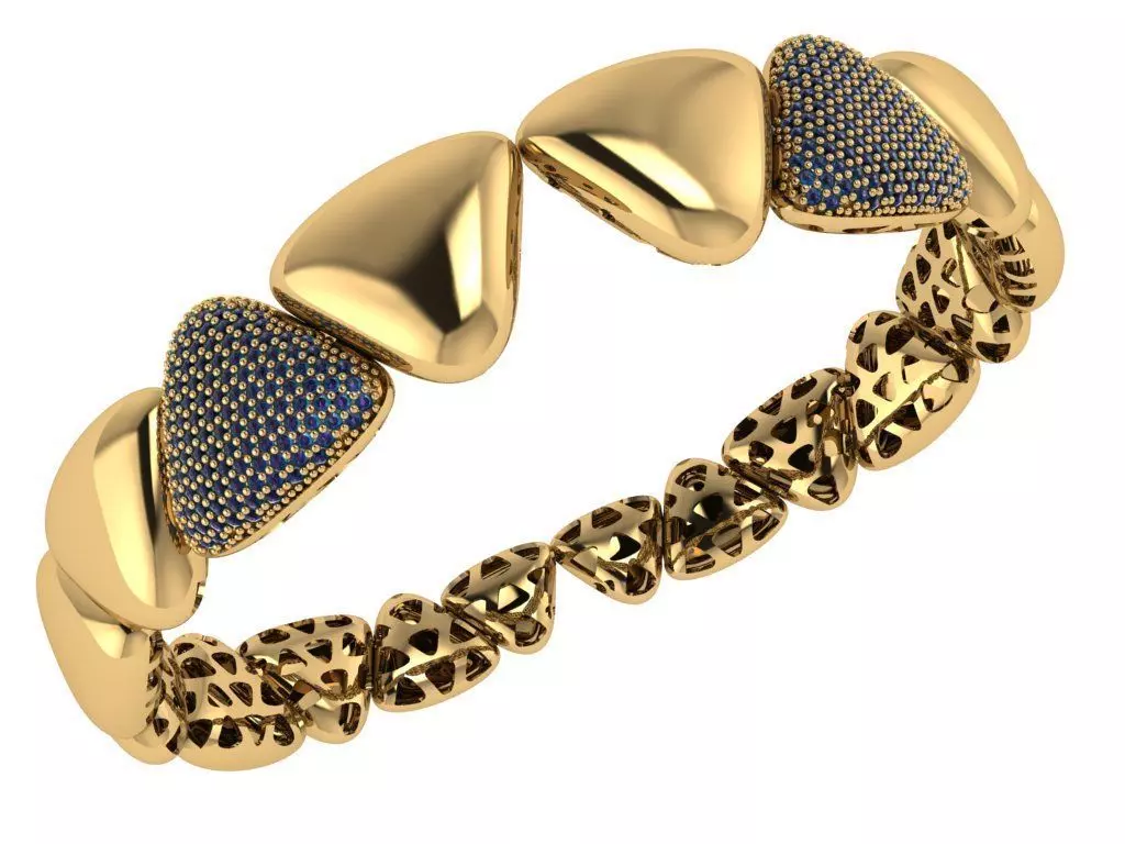 elegant bracelet model 3D print model 3D print model_0