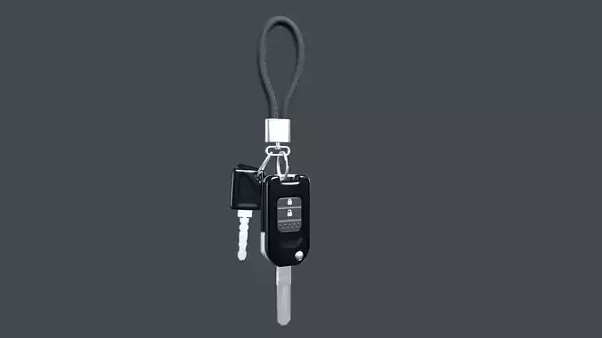 car key SUV Low-poly 3D model