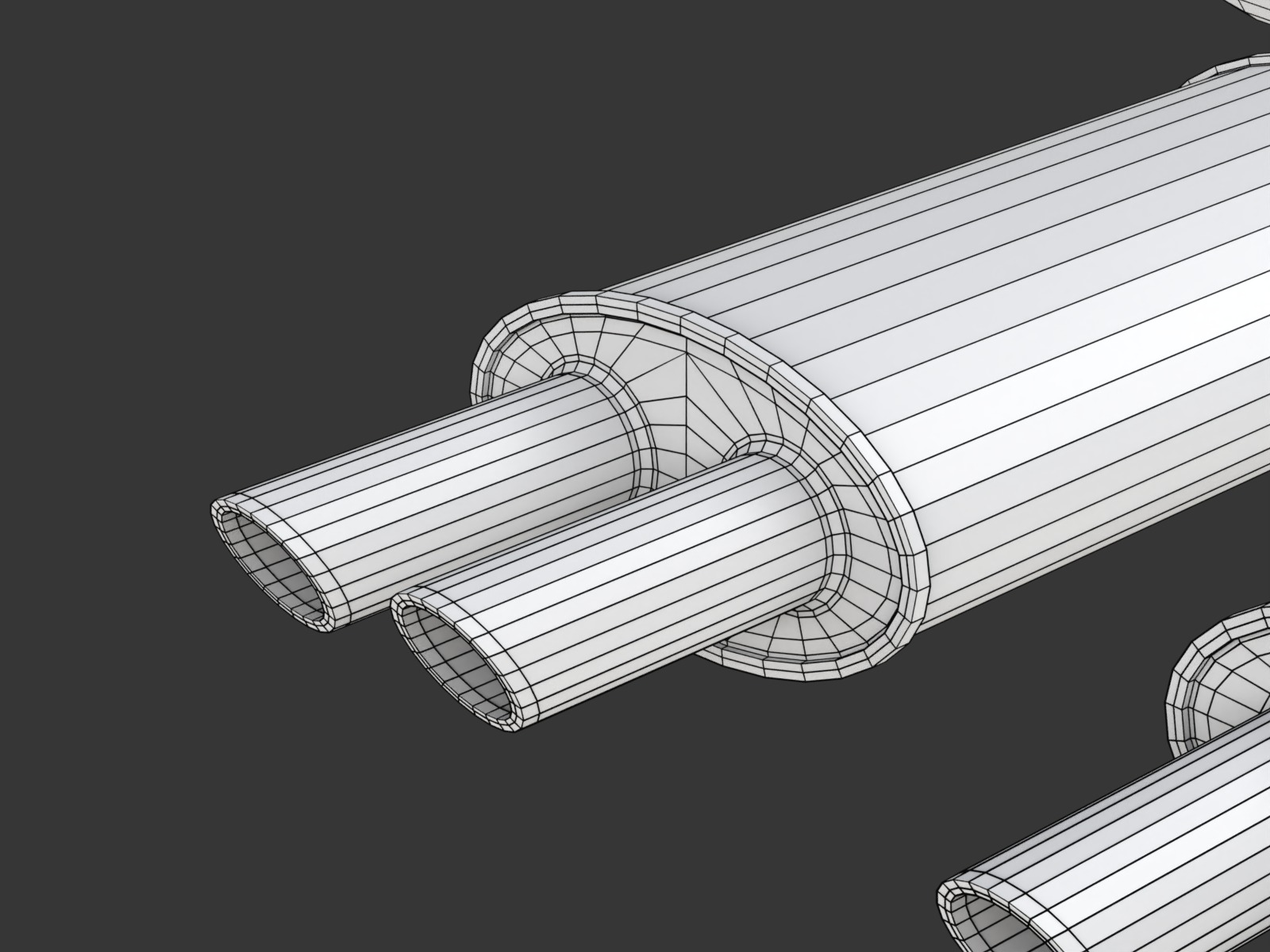 Simple Exhaust Set 3D model_15
