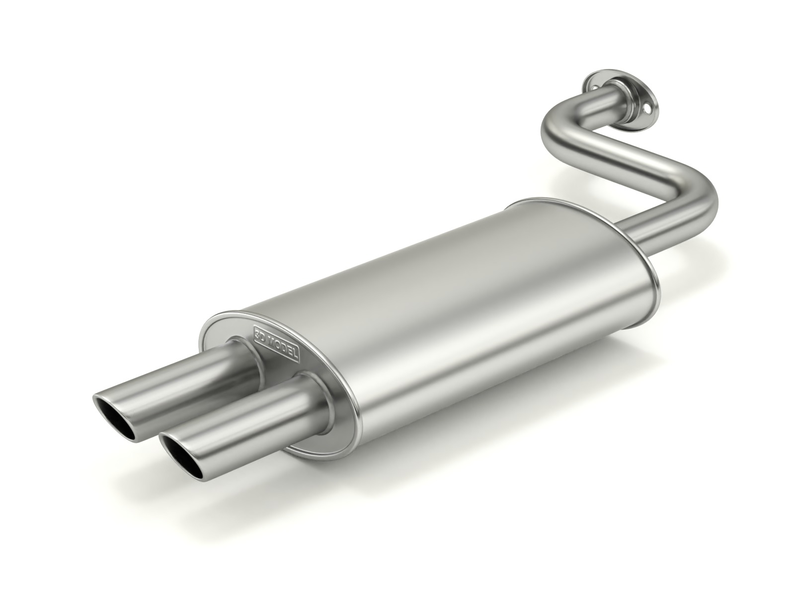 Simple Exhaust Set 3D model_2