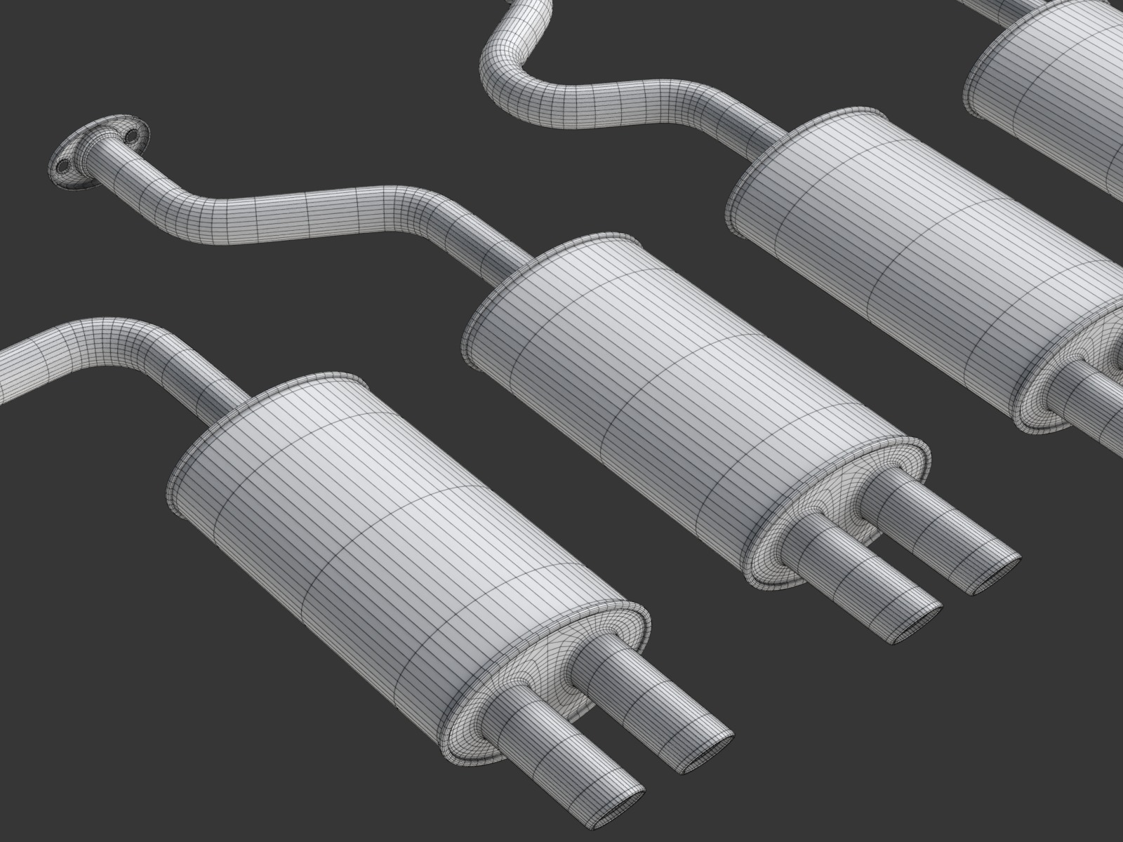 Simple Exhaust Set 3D model_19