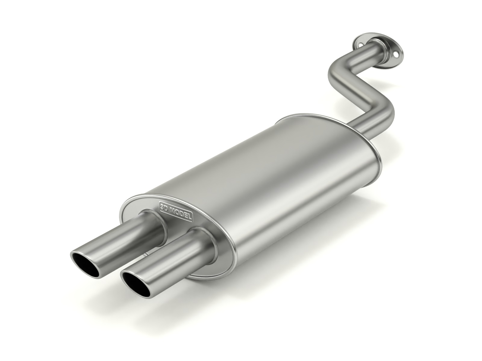 Simple Exhaust Set 3D model_3