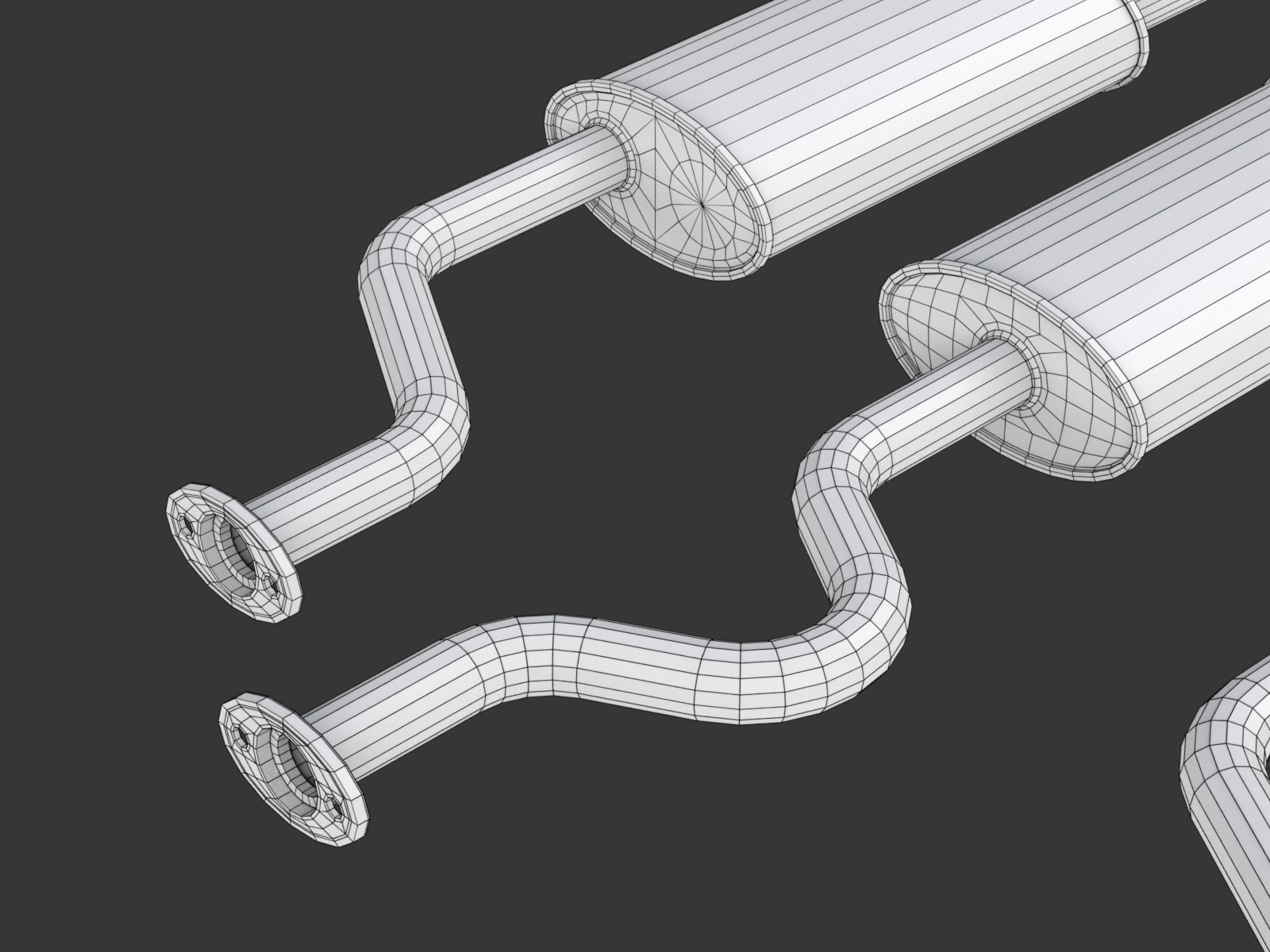 Simple Exhaust Set 3D model_17