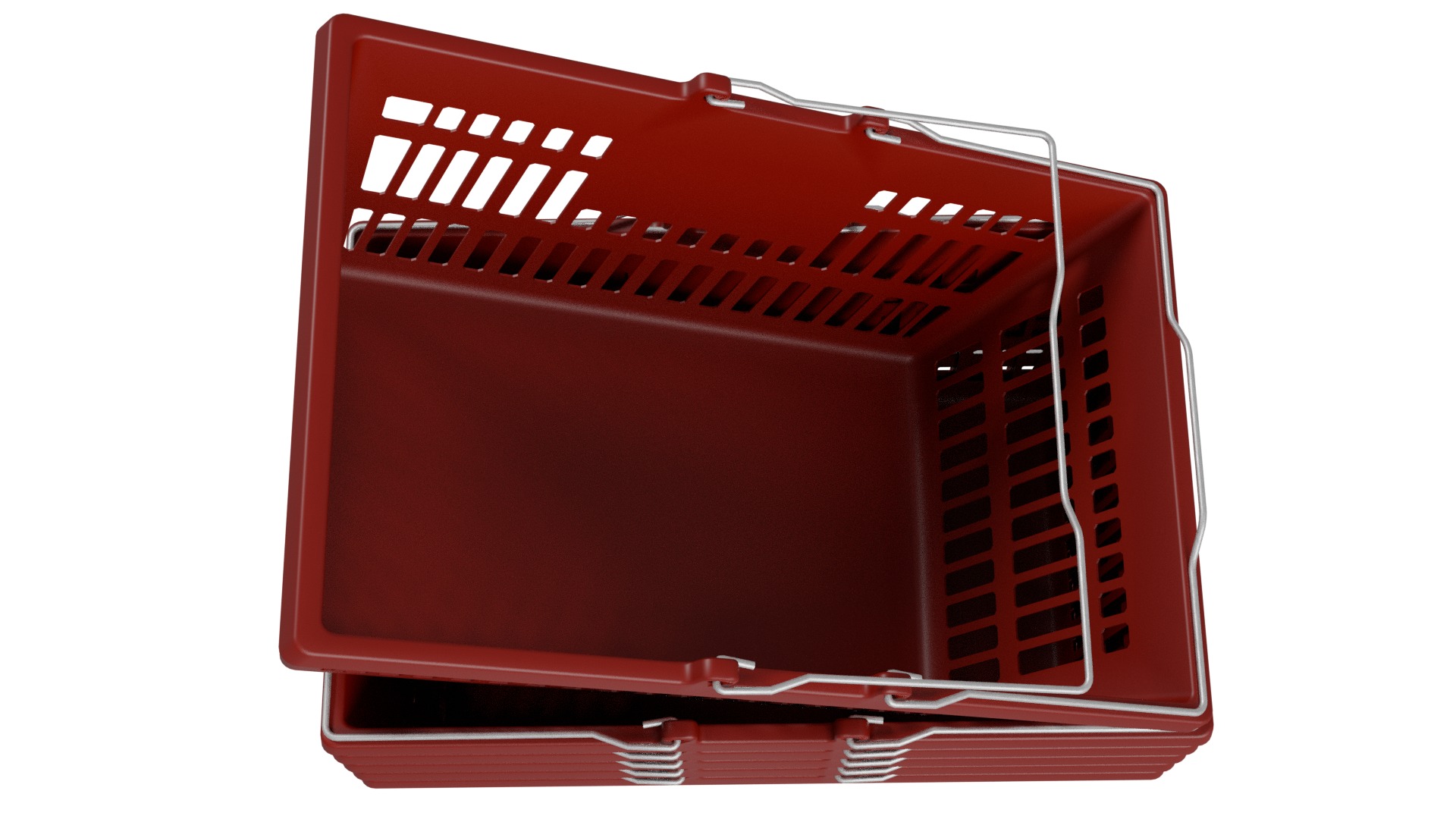 Supermarket Baskets 3D model_8
