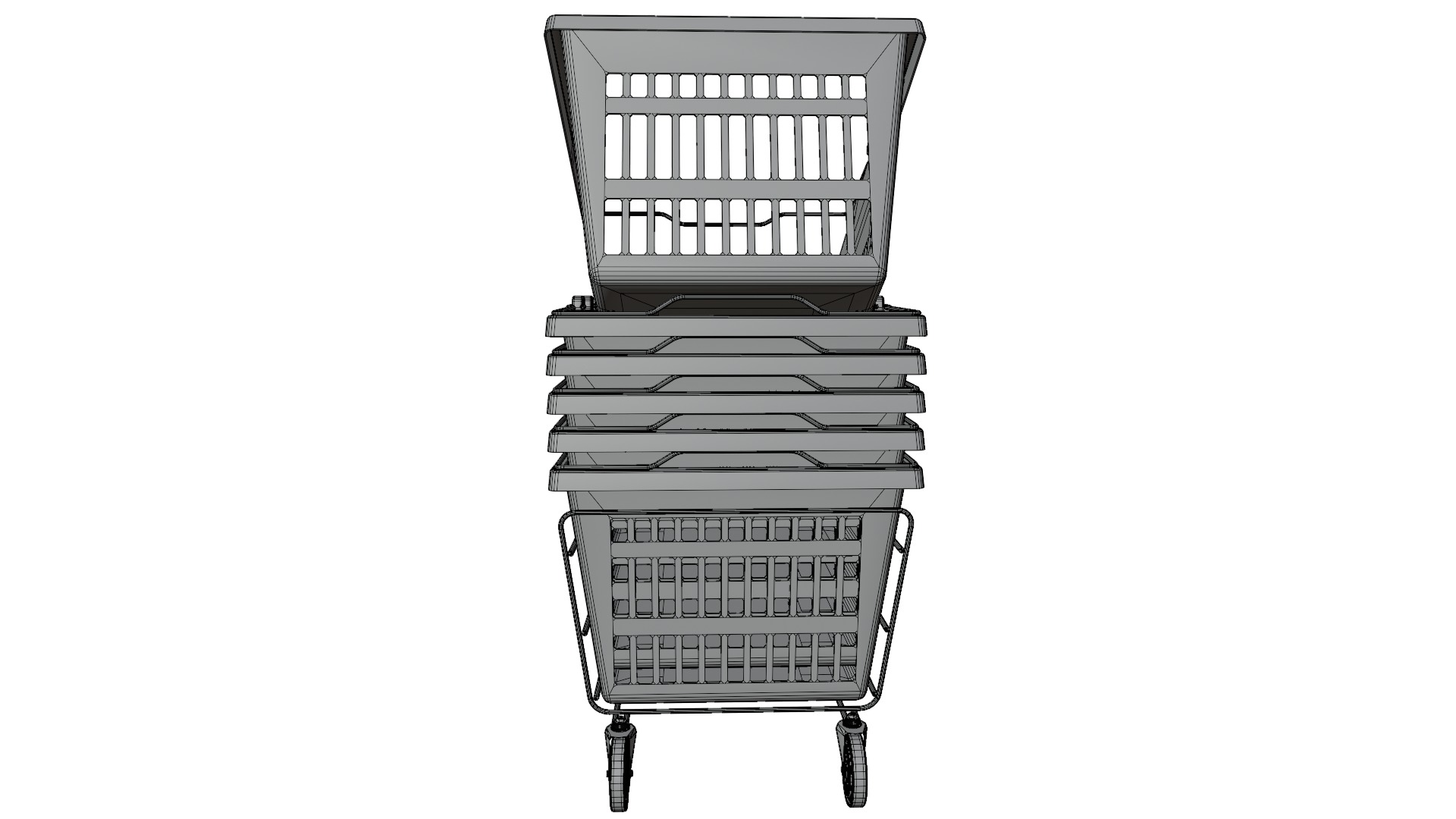 Supermarket Baskets 3D model_16