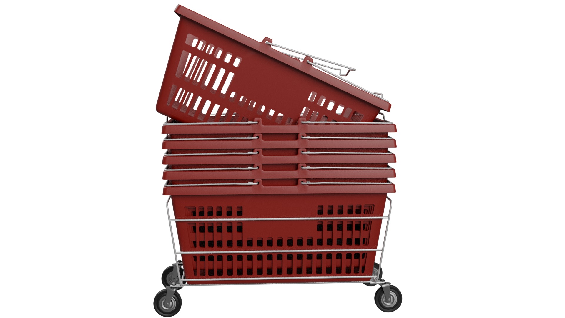 Supermarket Baskets 3D model_1