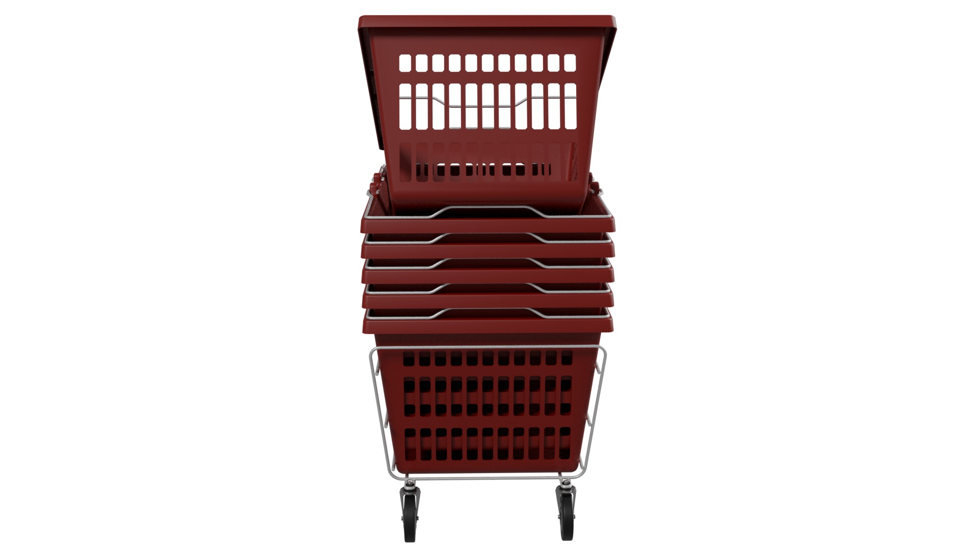 Supermarket Baskets 3D model_7