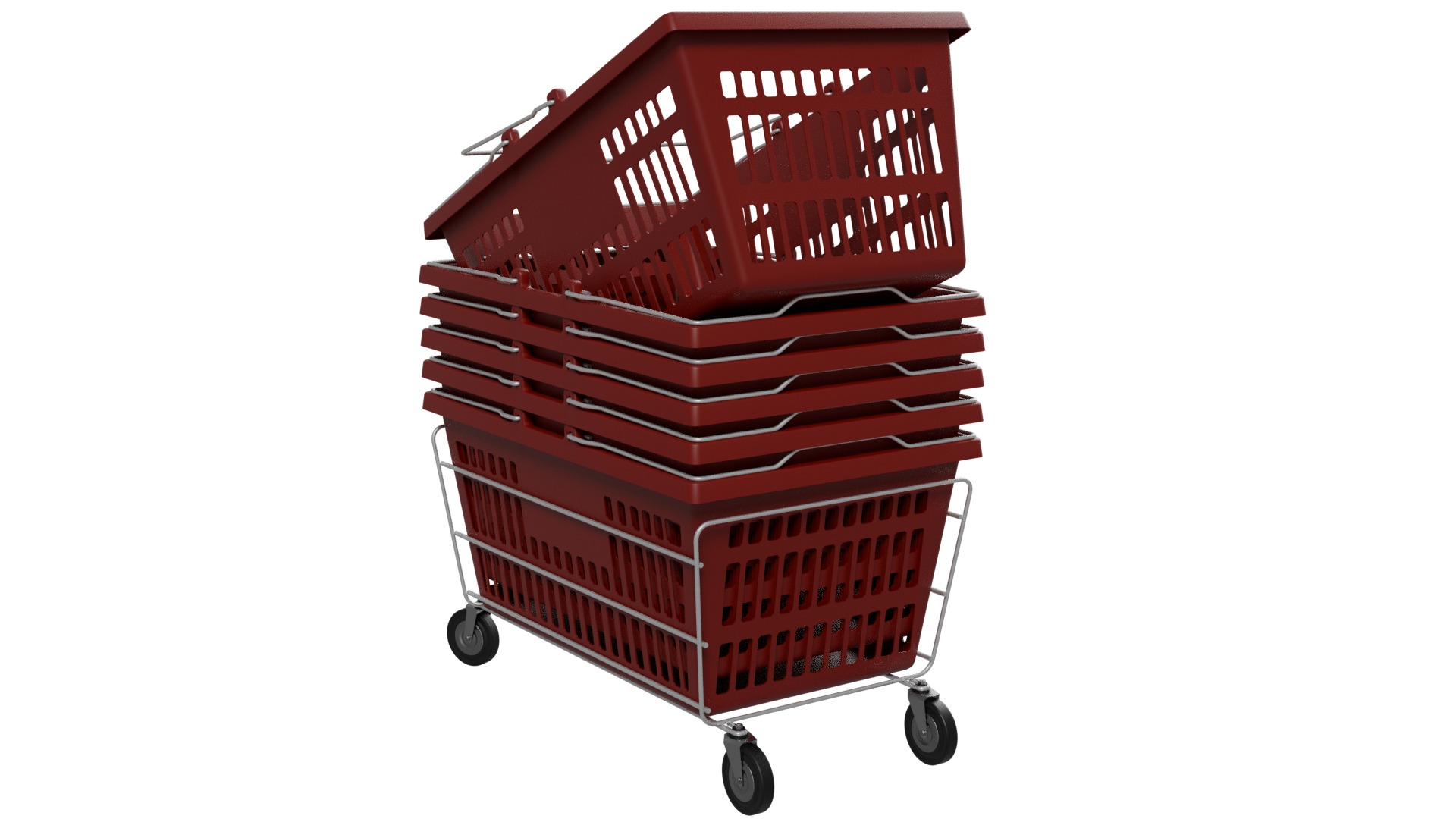 Supermarket Baskets 3D model_6