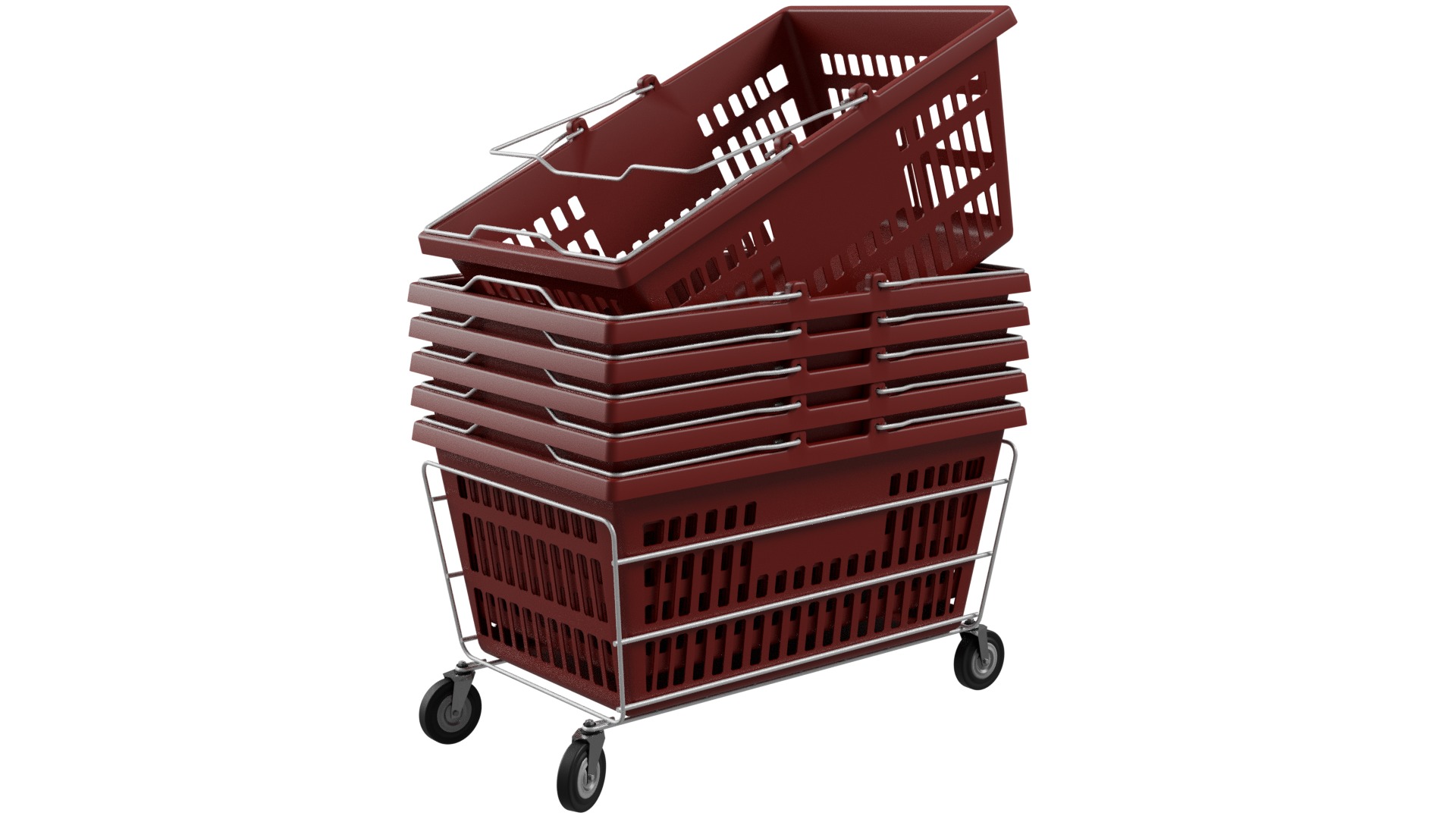 Supermarket Baskets 3D model_4