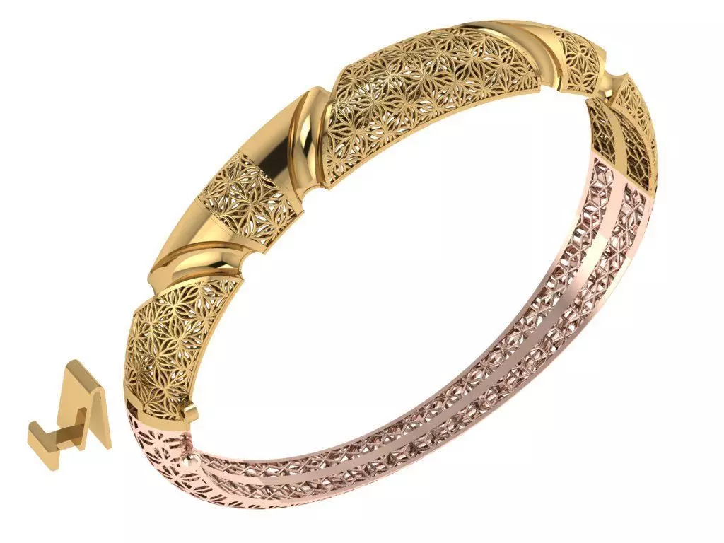 elegant bracelet model 3D print model 3D print model_0