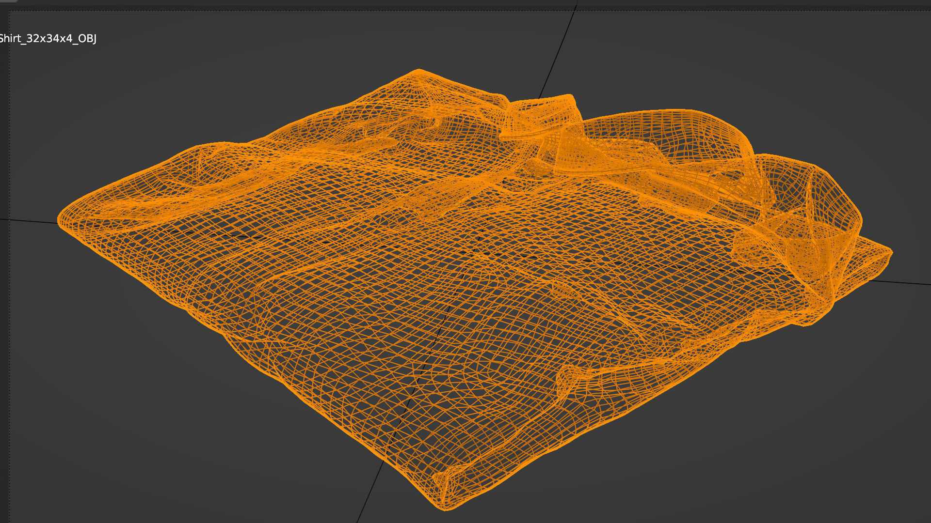 folded grey shirt green Generic casual wardrobe clothing  3D model_5