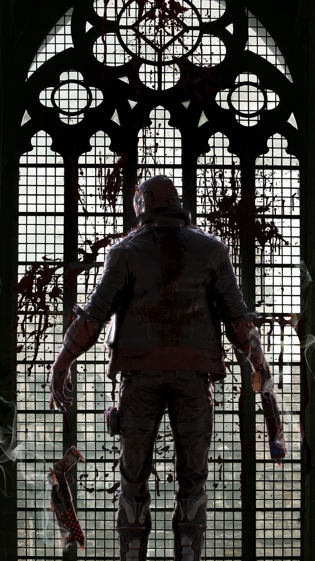 Masked biker gang soldier Low-poly 3D model_5